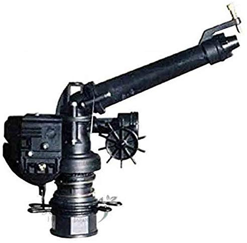 Suinga Canone di Irrigazione Luxor con Angolo Regolabile 1 1/2'' - Portata da 20 a 38 m, Ideale per Campi e Giardini, nero