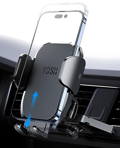 YOSH Handyhalterung Auto für CD Schlitz, Stabile CD Handyhalter für Auto mit Aktualisiertes Design, KFZ Smartphone Halterung Kompatibel für iPhone 16 15 14 13 12 11 Pro Max, Samsung, Huawei