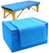 Tvvcalk 100 Stück Einweg Massageliegen Auflage, Massageliegen Auflagen für Spa Tattoo Salon, Weiche, hautfreundliche Einweg Massagetisch Bettlaken Vliesstoff 80 x 180cm(blue)