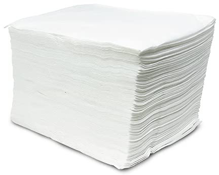 MUNTRADE 100 Stück Einweghandtücher aus Spunlace Vliesstoff 30 x 40 cm Weiß für Friseur, Kosmetikstudio