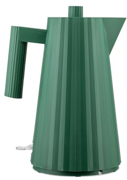Alessi Plissé MDL06 GR - Bollitore Elettrico di Design, in Resina Termoplastica, Spina Europea, 2400 W, 170 cl, Verde