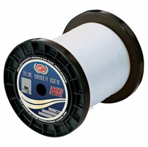 WFT IGFA 80lbs 37kg Clear 0,80mm - 1000m monofile Angelschnur, Monofilschnur zum Meeresangeln, Meeresschnur