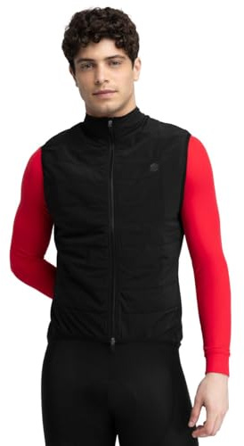 SIROKO SRX Ultra varm termisk cykelväst för män svart, svart, L