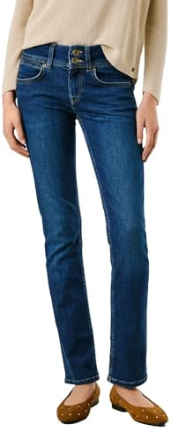 Pepe Jeans Jean Slim LW Venus pour Femme, Bleu (Denim-5AB), 28W/30L, Bleu (denim-5AB), 28W / 30L