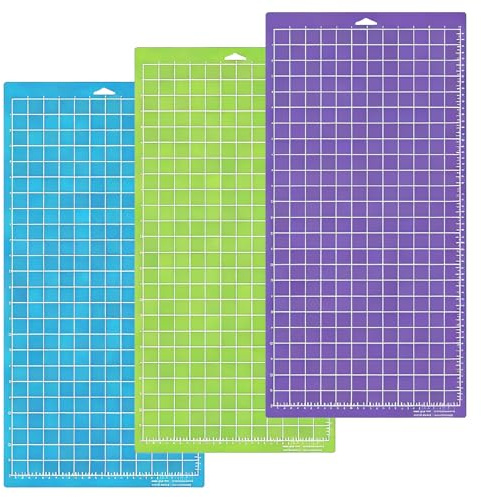 Euablfo 3 Pièces Tapis de Découpe, 12x24 Inch, Tapis de Découpe de Remplacement, pour Travaux Manuels, Pour Cricut Maker/Explore Air 2