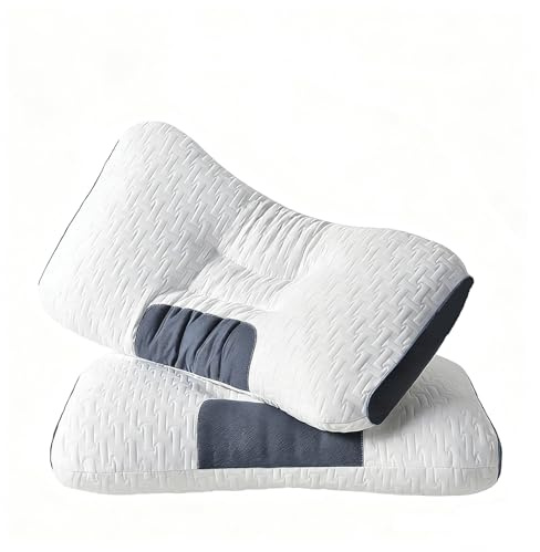 Neck Pillow, Memory Foam Pillow, Provides Comfortable Sleep with Contouring Support for The Cervical Spine, Suitable for Back and Side Sleeping Positions. SPA Wave Pillow S