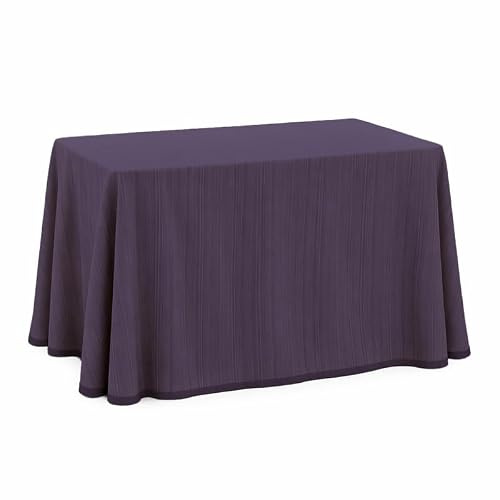 ECOMMERC3 | Enaguas Mesa Camilla para Mesa Rectangular 60 x 110 cm y 75 cm de Altura | Falda Mesa Camilla Suave y Resistente | Mantel Camilla Javea Color Lila | Ropa Mesa Camilla Fabricada en España