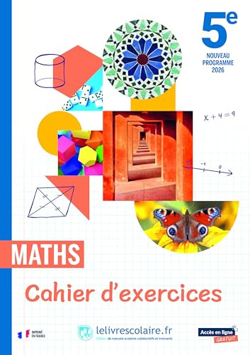 Mathématiques 5e: Cahier d'exercices