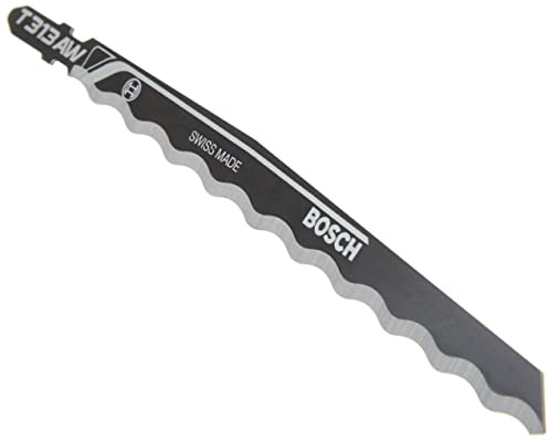 BOSCH T313AW3 3-Piece 6 in. Knife Edge Special for Soft Materials T-Shank Jig Saw Blades