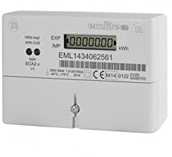Bell Flow Systems EMLITE ECA2 MID Single Phase 100AH Electricity Meter - Direct Connected - Import/Export Active Energy - MID Approved Class B - Solar PV/Micro Generation