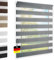 Doppelrollo Klemmfix ohne Bohren Grau 90x220 cm [Stoffbreite 86cm] Duo Rollo Fensterrollo für Fenster/Türen Gardine Klemmrollo Seitenzugrollo Sichtschutz Sonnenschutzrollo Zebrarollo