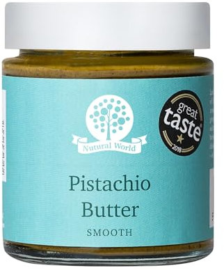 Nutural World - Smooth Pistachio Butter (170g) / 100% Pure Single Ingredient - Great Taste Award Winner