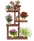 COSTWAY Pflanzenregal Blumenregal mit Windmühle, Blumenständer Holz, Blumentreppe Garten, Pflanzentreppe mehrstöckig, Holzregal (5 Etagen)