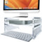 DuraClear Acryl-Monitorständer für Mac Mini - Acrylständer mit Ablage für Mac Mini, Festplatten und andere Geräte