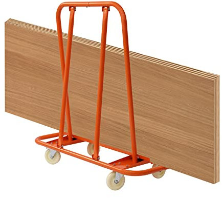 Plattenkarren 1000KG/2200lbs Tragfähigkeit Transportwagen Plattenwagen Transport Trockenbau Rollwagen Hochleistungs-Gipskartonwagen