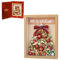 MEIEST Ensemble de cadres photo pour sapin de Noël - Kit de construction créatif avec cadre exquis - Jouet de construction fantaisie en briques - Décoration d'intérieur - Rouge