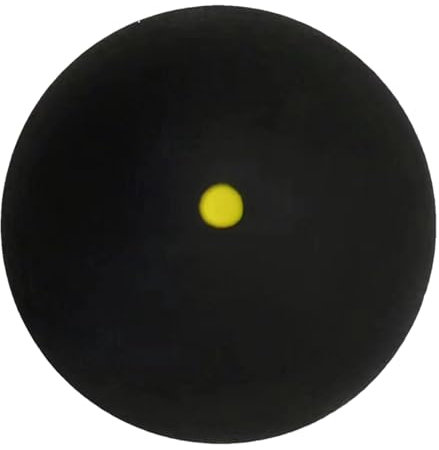 Pelota de squash – Pelota de squash individual con puntos amarillos, pelotas de racquetball profesionales | Pelota portátil para un fácil control de la pelota, velocidad lenta