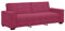 vidaXL 3-Sitzer-Sofa Weinrot 180 cm Samt, Couch, Dreisitzer