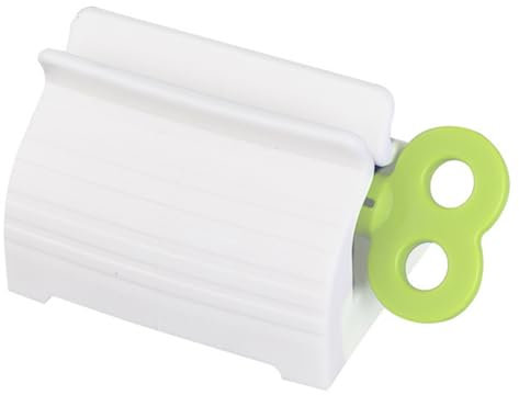 Presse Tube Dentifrice, Roulant Pivoter Distributeur de Dentifrice, Plastique Presse Tubes, Porte Tubes de Dentifrice, pour Salle de Bain, Cuisine, Chambre (Vert)
