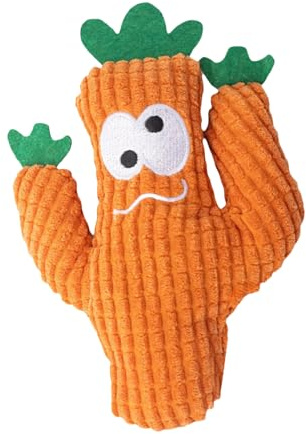 Generico Giochi Per Gatti Con Gatta - Peluche Cactus Con Valeriana | Cuscino Morbido Masticabile A Forma Di Cactus Per Esercizio Dentizione E Rilassamento