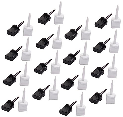 Toyvian Nylon Bogennägel 30 Stück Kunststoff Pins 6,5cm Und 5,4cm Outdoor Bogenschießen Zubehör Für Wettkampf Zielscheiben Befestigung Stabil Für Papier Und Eva Ziele