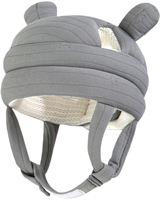 Bonnet de protection de tête pour bébé - Technologie d'absorption des chocs - Intérieur doux - Casque de marche facile pour bébé, a, taille unique