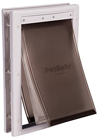 PetSafe Extreme Weather Pet Door - Insulated Weather-Resistant Dog & Cat Door with Durable Plastic Frame - Maximum Energy-Saving Efficiency - Medium - for Dogs & Cats up to 40 lbs