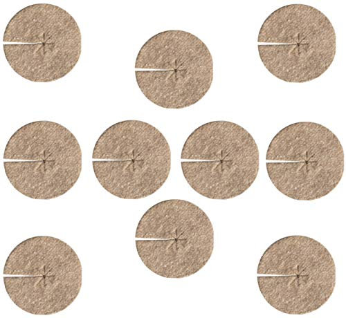 Disque de paillage Jute Bio 700g/m² - Protection Contre Les Mauvaises Herbes biodégradable et Naturelle - 19cm - Lot de 10