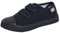 ScruffyTed Kids Canvas Pumps Black UK Child 7