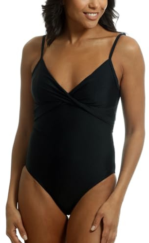 Light & Shade Bañador de una Pieza con Acolchado extraíble sin Aros para Mujer, Negro, EU 40