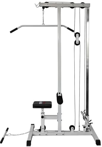 Hansson Sports® Latmaschine Latzugturm Latzugstation Seilzug mit Gewichten optinal (A:Latmaschine)