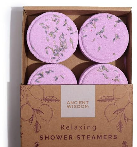 Zen Shower Steamers Wellness Gift Set - Aromatherapy Essential Oil Shower Bombs - Natural & Vegan Self-Care Steamers - Spa-Like Shower Experience - Made in the UK (Relaxing)