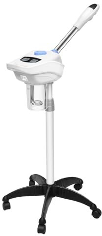 Gesichtsdampfer 750W Gesichtssauna Gesicht Dampfgerät mit 360° Drehbare Düse Ozon Bedampfer Dampfmaschine Face Steamer, für Haushalte, Schönheitssalons, Spas