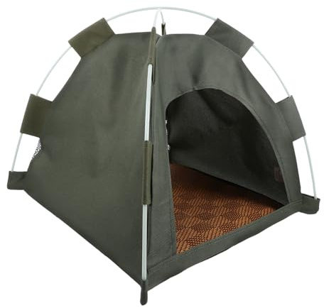 Faltbares Katzenzelt für Draußen Atmungsaktives Katzenhaus für Kleine Katzen und Welpen Waschbar für Innen und Außenbereich