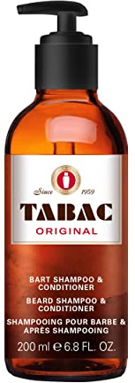 Tabac® Original | Bartshampoo mit dem unverwechselbaren Duft von Tabac Original - optimale Reinigung - sanfte Pflege des Barthaars - Original Seit 1959 | 200ml
