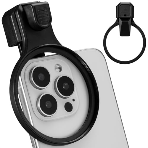K&F CONCEPT Adattatore per filtro obiettivo per telefono da 67 mm, Press-Type, Compatibile con iPhone 17/16/15/14/13/12, 16/15/14/13/12 Pro e Pro Max, Samsung (filtro non incluso)