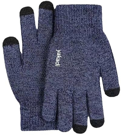 Generiska näthandskar vita för vinter ökade tjocklek av icke ull utomhus ridskärm handskar Driving Screen Handskar i höst och vinter halsduk glitter (blå, A)