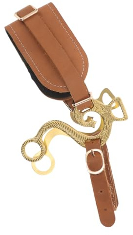 UPKOCH Brida sin Bocado Ajustable de PU Acolchada para Caballo Equipo Ligero de Montar a Caballo Aparejo Resistente para Entrenamiento y Competición Ecuestre