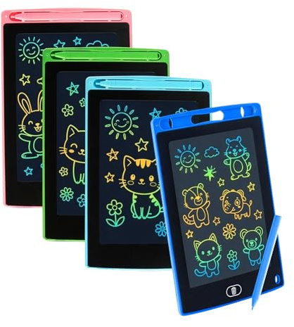 FERNVALE 8 Pack LCD Writing Tablet for Kids, 8.5 Inch Colorful Doodle Board, Reusable Drawing Tablet with One Click Erase & Lock Screen, Educational Learning Toys Gifts for Boys Girls Age 3-8
