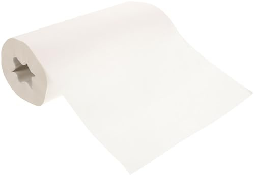 DEEPCRAFF Rouleau de Papier D'emballage 30cm X 50m Blanc en Papier Kraft Haute Résistance, Facile à Découper, pour Vêtements et Loisirs Créatifs