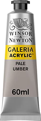 Winsor & Newton 2120438 Galeria Acrylfarbe, hohe Pigmentierung, lichtecht, buttrige Konsistenz, 60 ml Tube - Umbra Hell