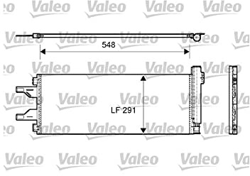 VALEO Condensatore, Climatizzatore 814069