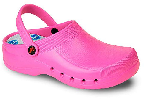 DIAN Zoccolo di Lavoro per la Salute e l'ospitalità Unisex Certificato EN ISO 20347 Marca Modello Eva, Rosa, 40 EU