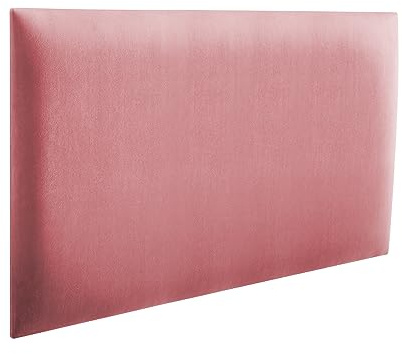 RAVIO Stoppade väggpaneler | 3D-paneler med skum | Väggkudde som sänggavel | Väggdekoration för sovrum, barnrum, kontor, hall | Smutsrosa, 50 x 40 cm