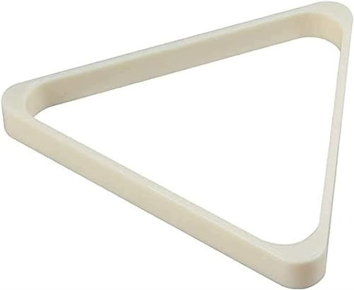 BAZAC Triangle Pool Plastic, Triangle Billiard Pool Table Accessories, for Snooker Sturdy/White / 52.5mm