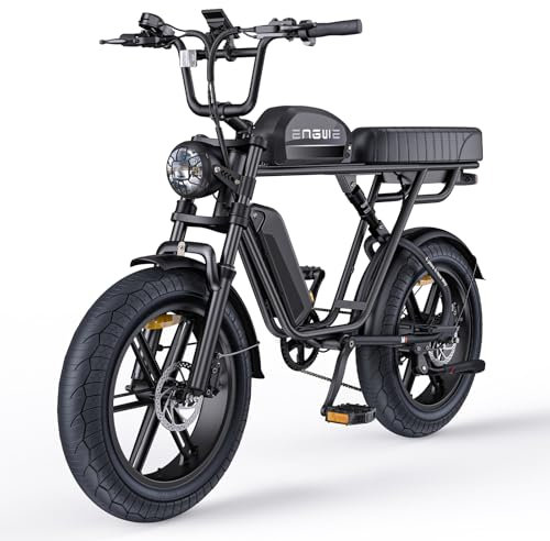 ENGWE E Bike Herren Elektrofahrräder-Ebike mit einem Akku/ 2 Akkus, E-Bike 20 * 4.0 Zoll Fette Reifen, Ebike Herren bis zu 75km/150km/90km/170km, Elektrofahrrad 7-Gang, M20/M1