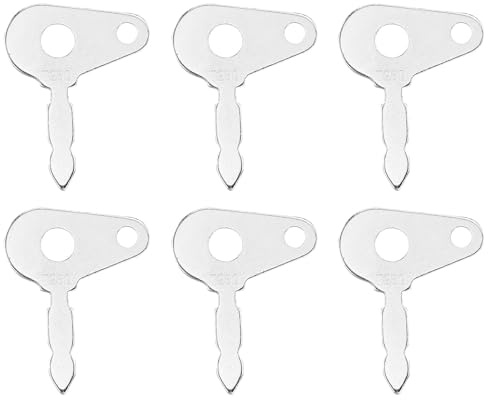6 Chiavi di Ricambio universali per Interruttore di accensione, interruttore di accensione, per trattori, attrezzature agricole, macchinari pesanti