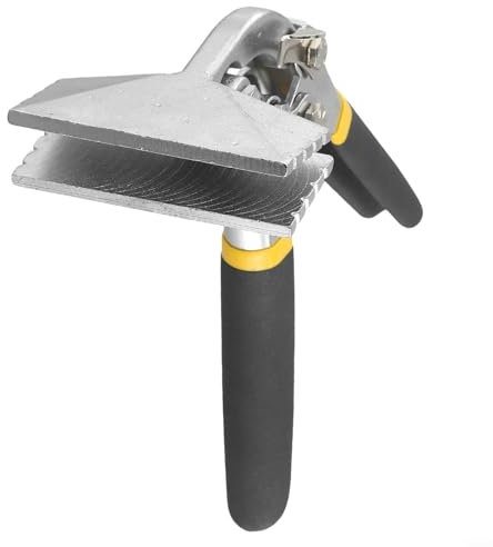 HomeVortex Pinze professionali per piegatura lamiera, con manico in gomma antiscivolo, in acciaio al cromo-vanadio, strumento di crimpatura per edilizia (B)