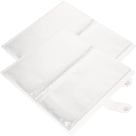 KOCKSHION 2pcs Air Ticket Storage Book Commemorative Concert Tickets Collection Booklet Wear-resistant Album for Movie Storage