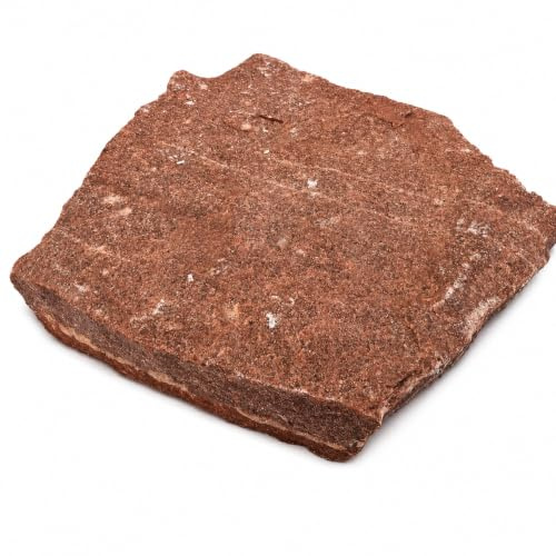 Red Slate Aquarium Rocks 1KG Fish Tank Stones Aquascaping Terrarium Ponds | Natural red slate stones for small aquarium layouts, terrariums, reptile enclosures, ponds and decorative displays